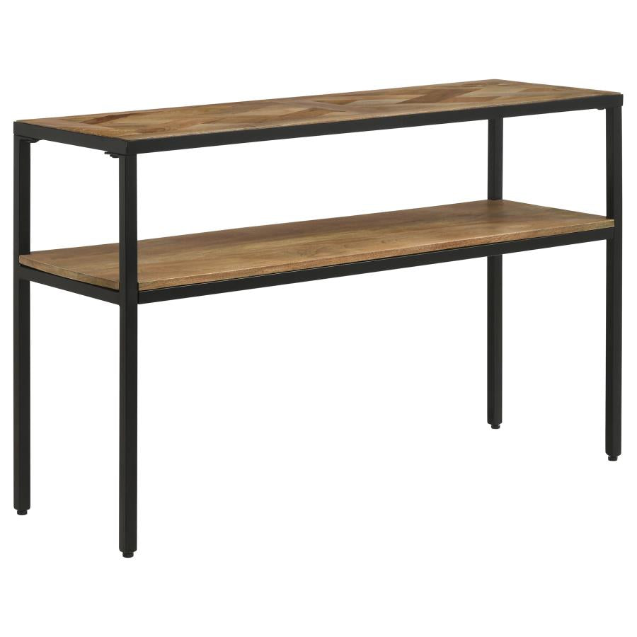 Quince Brown Console Table - furniture place usa