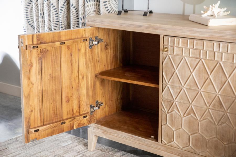 Eberto Brown Accent Cabinet - furniture place usa