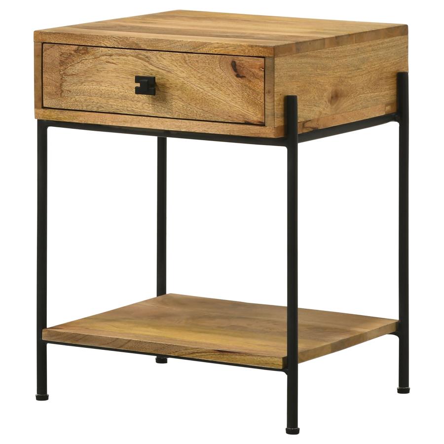Declan Brown Side Table - furniture place usa
