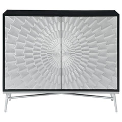 Josie Silver Accent Cabinet - furniture place usa