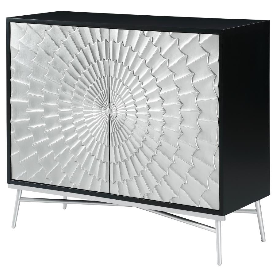 Josie Silver Accent Cabinet - furniture place usa
