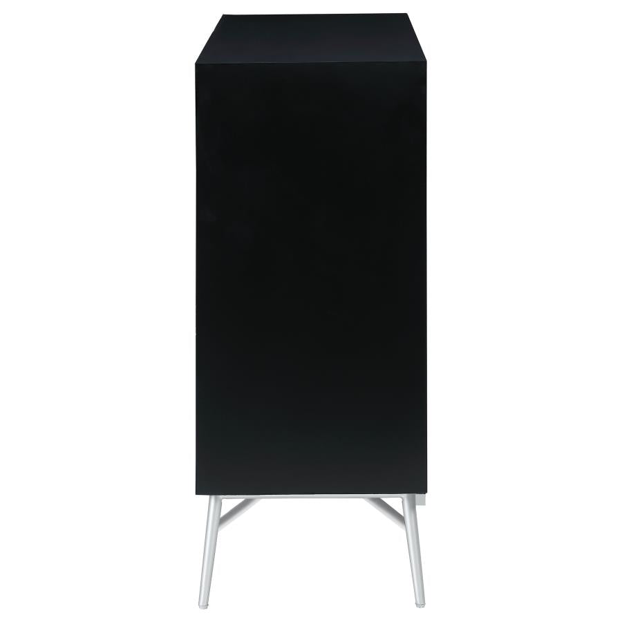 Josie Silver Accent Cabinet - furniture place usa