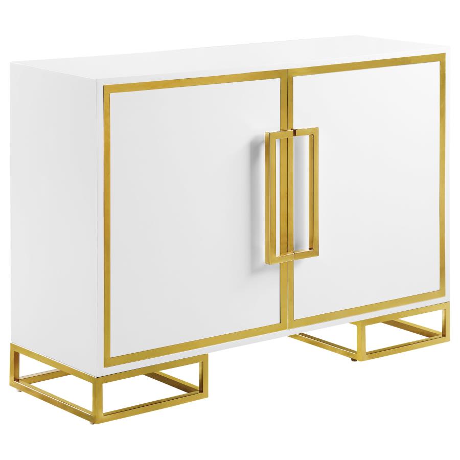 Elsa White Accent Cabinet - furniture place usa