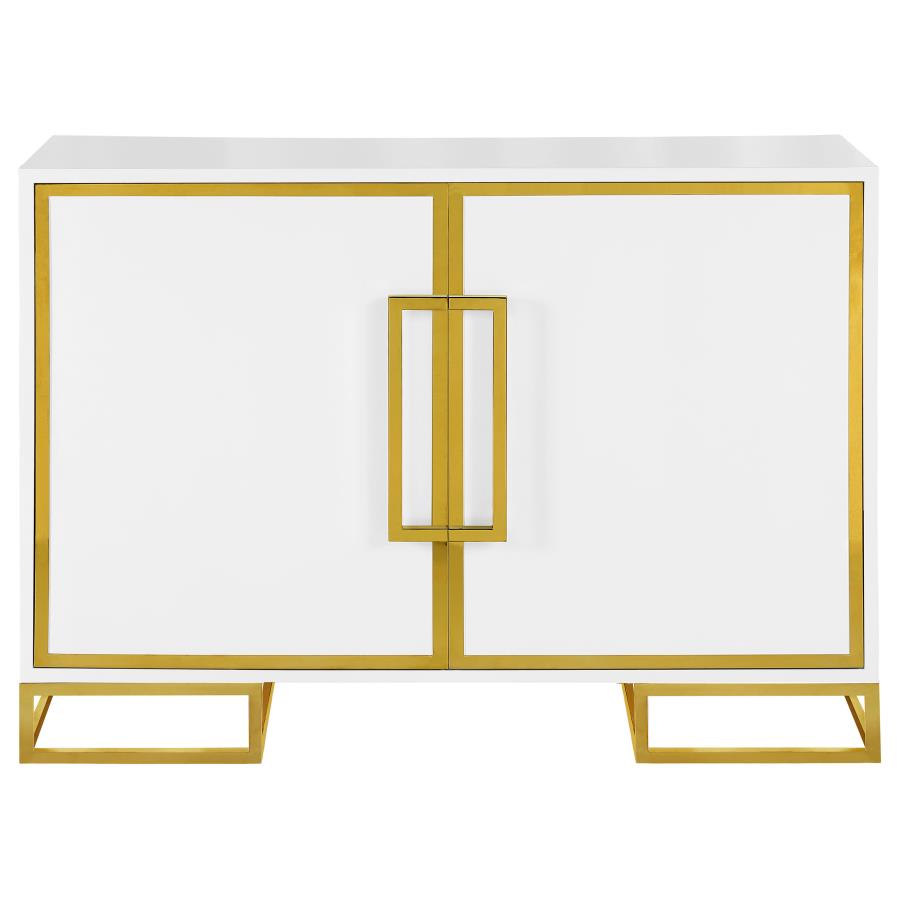 Elsa White Accent Cabinet - furniture place usa
