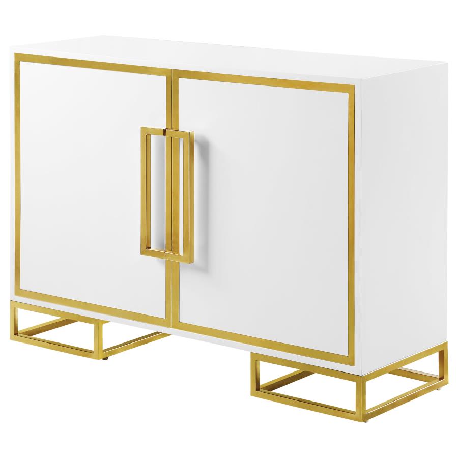 Elsa White Accent Cabinet - furniture place usa