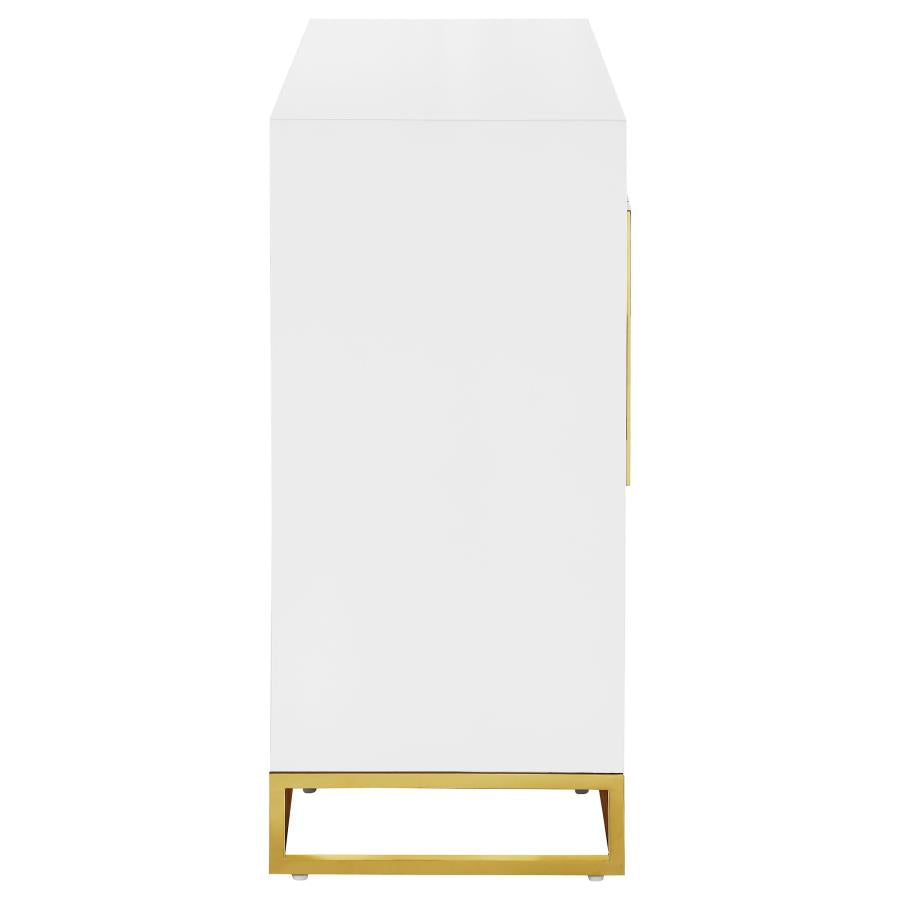 Elsa White Accent Cabinet - furniture place usa