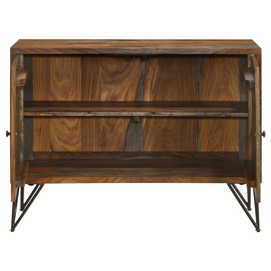 Macon Brown Accent Cabinet - furniture place usa