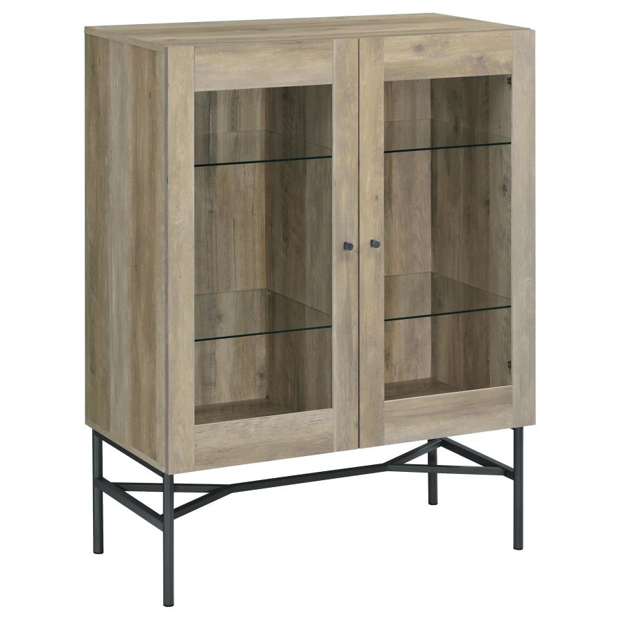 Bonilla Brown Accent Cabinet - furniture place usa