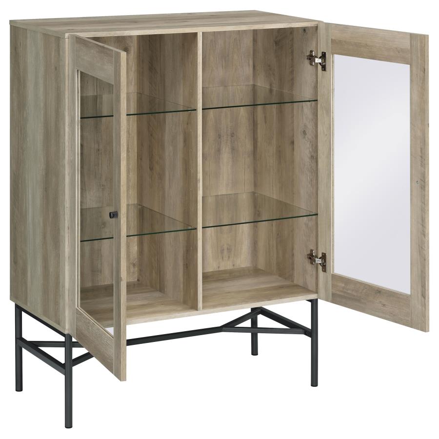 Bonilla Brown Accent Cabinet - furniture place usa