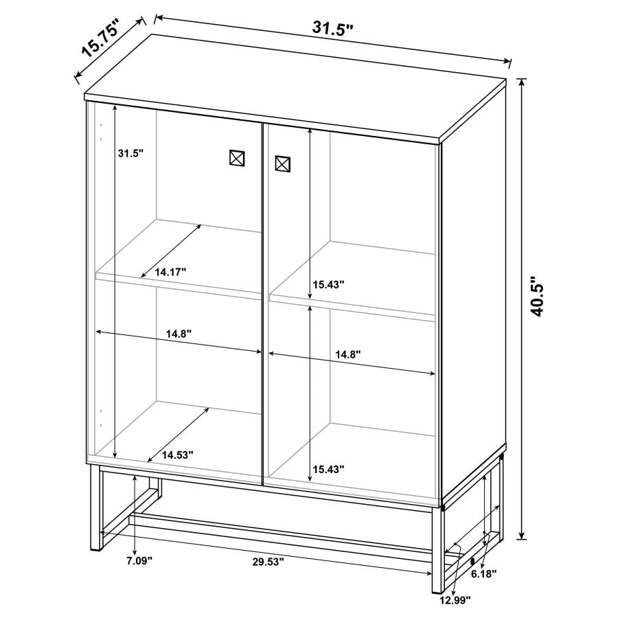 Carolyn Brown Accent Cabinet - furniture place usa