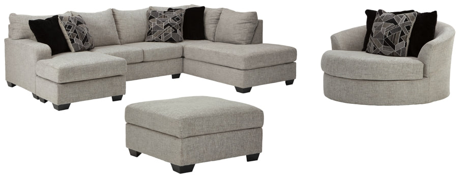 Megginson 2-Piece Sectional with Chair and Ottoman - PKG002382 - furniture place usa
