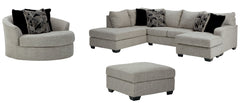 Megginson 2-Piece Sectional with Chair and Ottoman - PKG002383 - furniture place usa