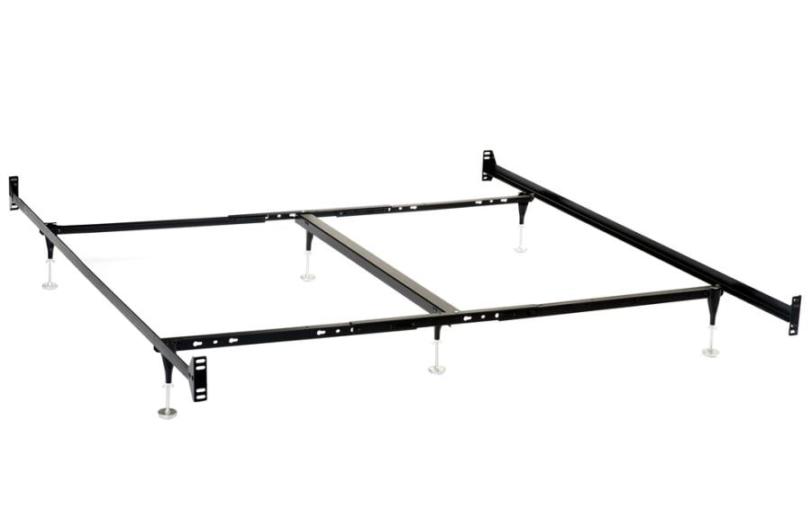 Esme Black California King Bed Frame (for Headboard & Footboard Only) - furniture place usa