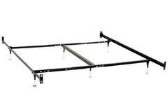 Esme Black California King Bed Frame (for Headboard & Footboard Only) - furniture place usa