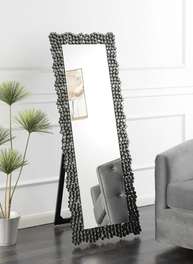 Mckay Grey Standing Mirror - furniture place usa