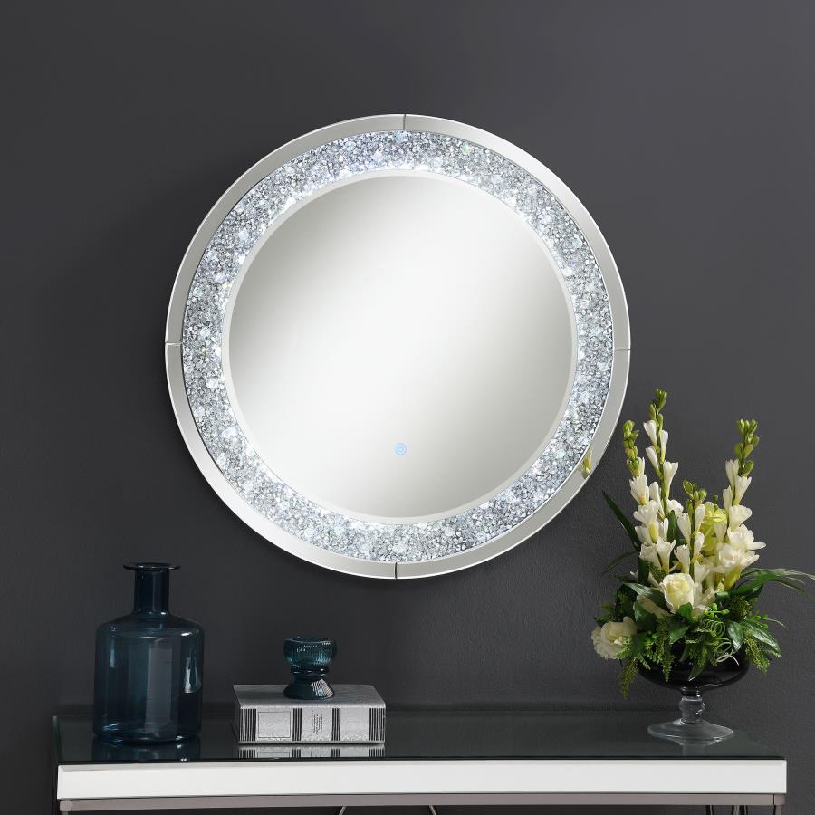 Lixue Silver Wall Mirror - furniture place usa