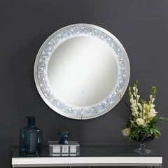 Lixue Silver Wall Mirror - furniture place usa