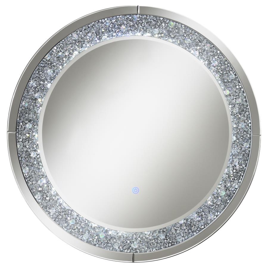 Lixue Silver Wall Mirror - furniture place usa