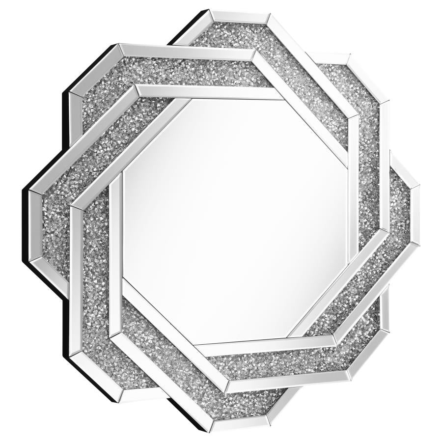 Mikayla Silver Wall Mirror - furniture place usa