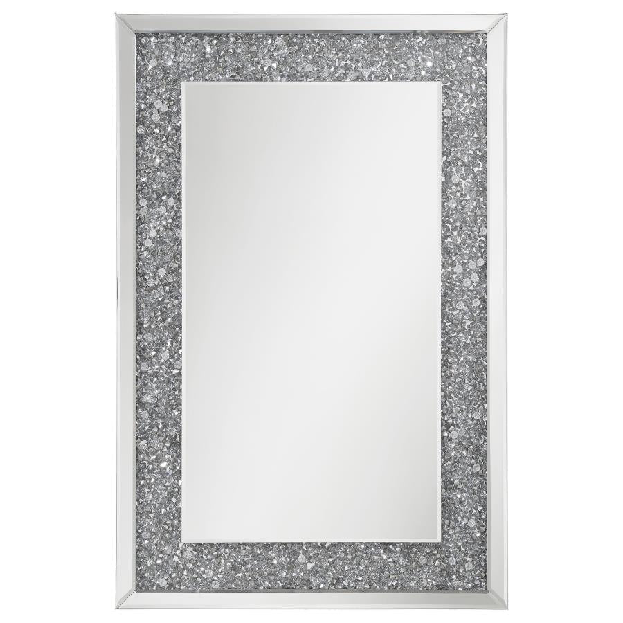 Valerie Silver Wall Mirror - furniture place usa