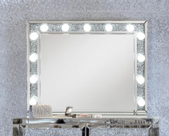Wilmer Silver Table Mirror - furniture place usa
