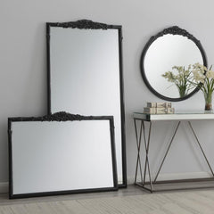 Sylvie Black Wall Mirror - furniture place usa