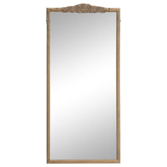 Sylvie Gold Floor Mirror - furniture place usa