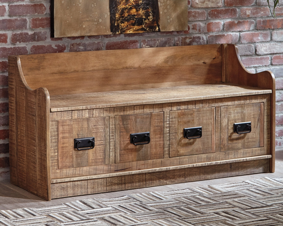Garrettville Storage Bench - furniture place usa