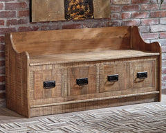 Garrettville Storage Bench - furniture place usa