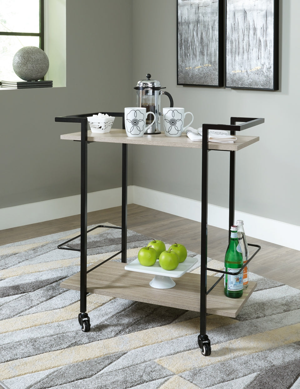 Waylowe Bar Cart - furniture place usa