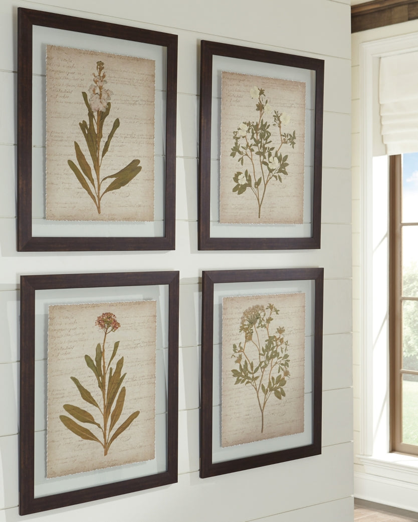 Dyani Wall Art (Set of 4) - furniture place usa