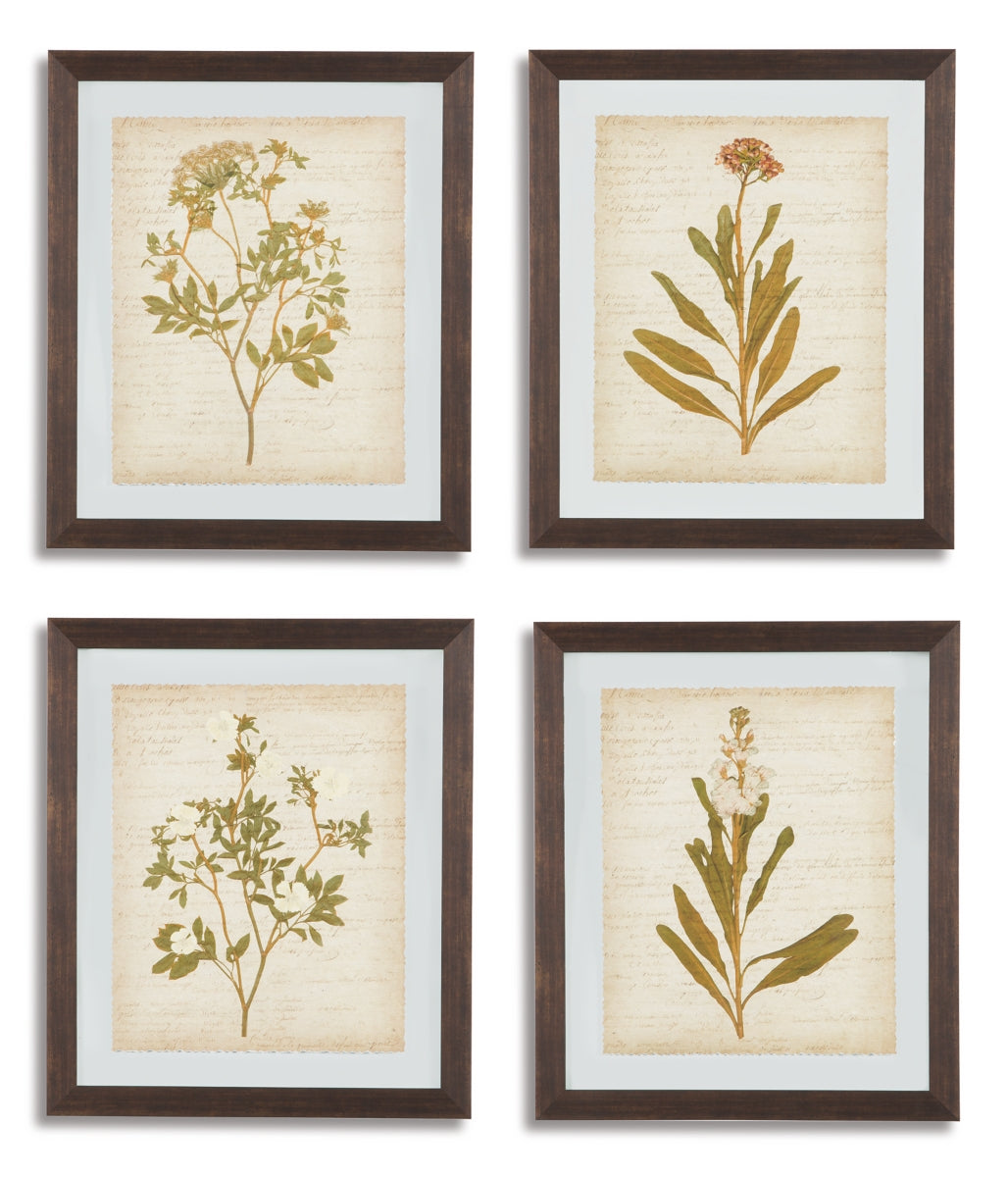 Dyani Wall Art (Set of 4) - furniture place usa