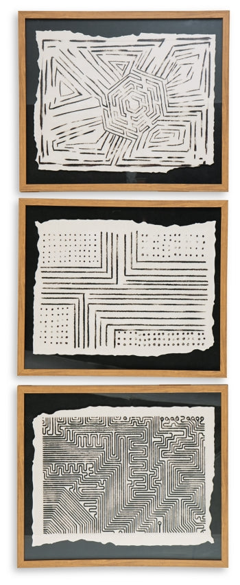 Wonderstow Wall Art (Set of 3) - furniture place usa