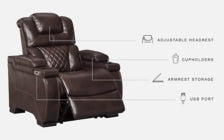 Warnerton Power Recliner - furniture place usa