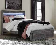 Baystorm Queen Panel Bed with 2 Storage Drawers - furniture place usa