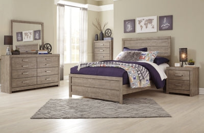 Chime 8 Inch Memory Foam Full Mattress in a Box with Culverbach Full Panel Bed - furniture place usa
