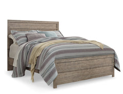 Culverbach Queen/Full Panel Headboard Bed with Mirrored Dresser - furniture place usa