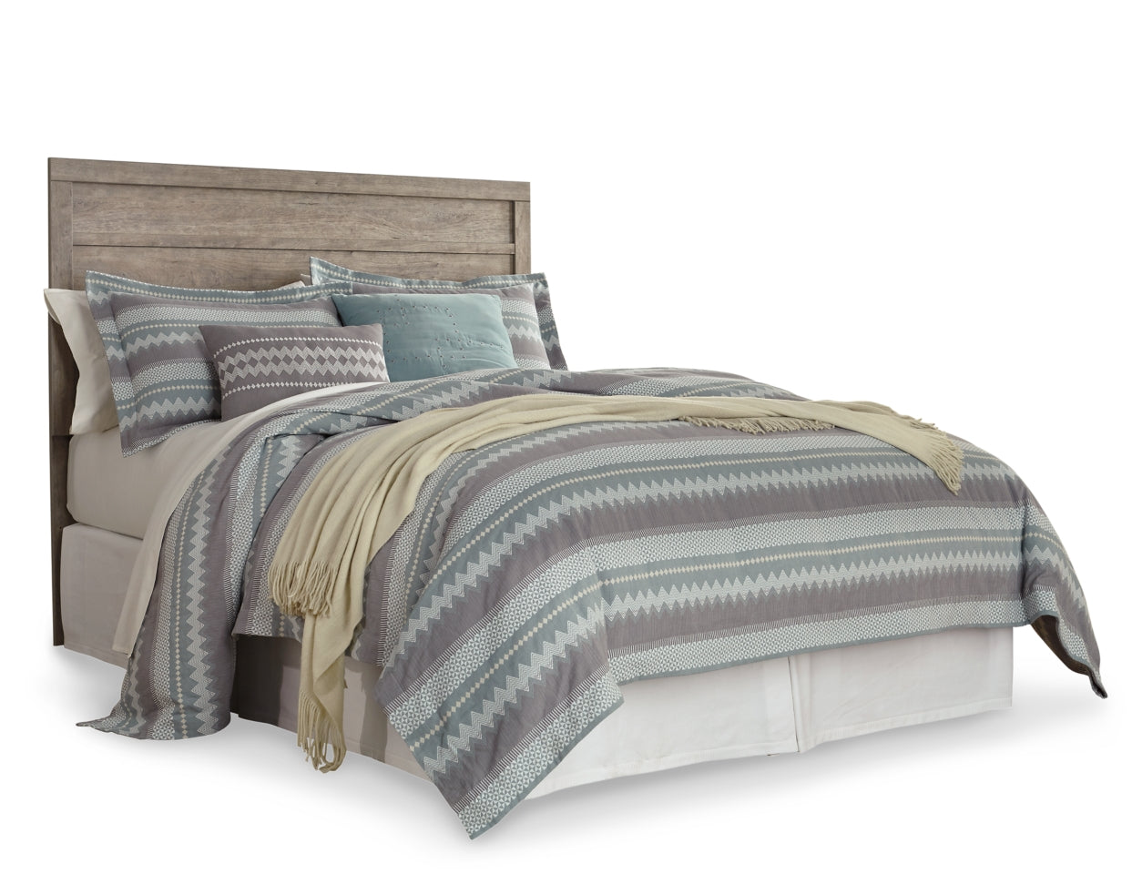 Culverbach Queen/Full Panel Headboard Bed with Mirrored Dresser, Chest and Nightstand - furniture place usa