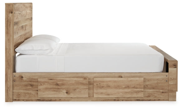 Hyanna Full Panel Bed with 1 Side Storage - furniture place usa