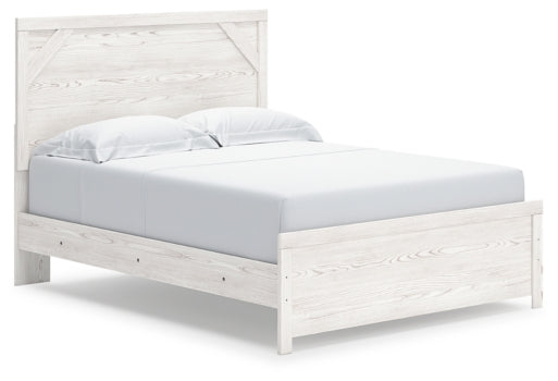 Gerridan Queen Panel Bed with Dresser and Mirror, Chest and 2 Nightstands - furniture place usa