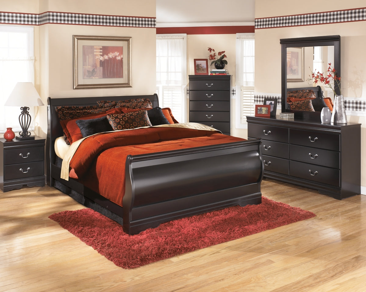 Huey Vineyard Queen Sleigh Bed - furniture place usa