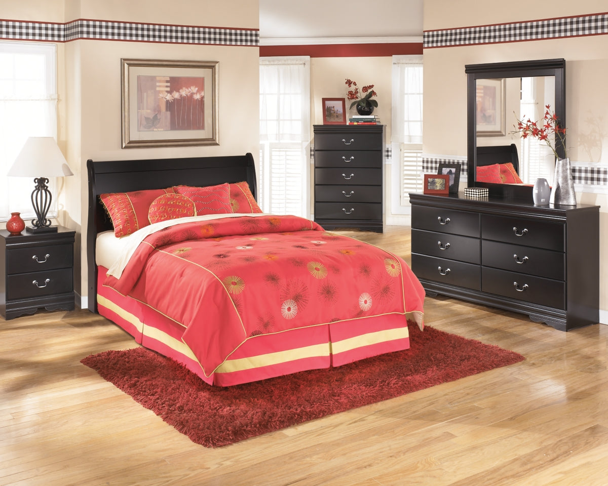 Huey Vineyard Queen Sleigh Headboard - furniture place usa