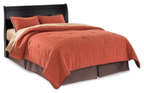 Huey Vineyard Queen Sleigh Headboard with Dresser, Mirror and 2 Nightstands - furniture place usa