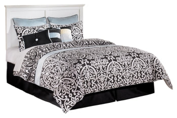 Bostwick Shoals Queen/Full Panel Headboard Bed with Mirrored Dresser and 2 Nightstands - furniture place usa