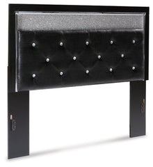 Kaydell Queen Upholstered Panel Headboard with Mirrored Dresser, Chest and 2 Nightstands - furniture place usa
