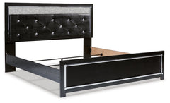 Kaydell King Upholstered Panel Platform Bed with Dresser - furniture place usa