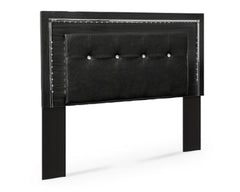Kaydell Queen/Full Upholstered Panel Headboard Bed with Mirrored Dresser - furniture place usa