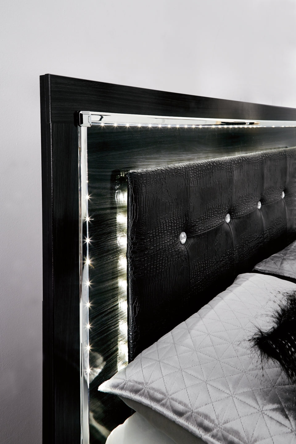 Kaydell King Panel Bed with Storage with Dresser - furniture place usa