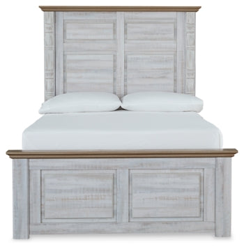 Haven Bay Full Panel Bed with Mirrored Dresser, Chest and 2 Nightstands - furniture place usa