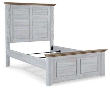 Haven Bay Full Panel Bed with Mirrored Dresser, Chest and 2 Nightstands - furniture place usa